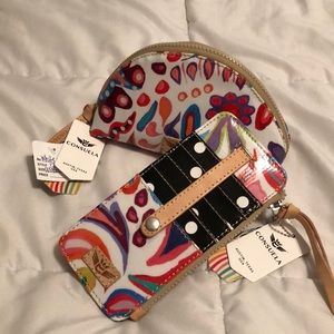 Consuela bags card organizer and cosmetic case